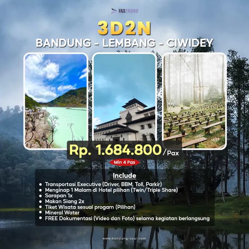 3D2N Bandung - Lembang - Ciwidey