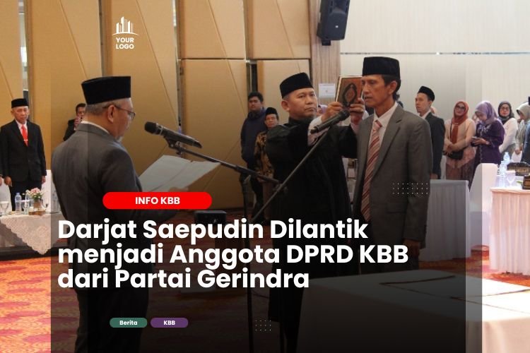 Darjat Saepudin Dilantik menjadi Anggota DPRD KBB dari Partai Gerindra