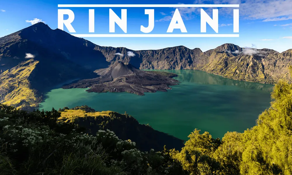 mount rinjani lombok indonesia banner
