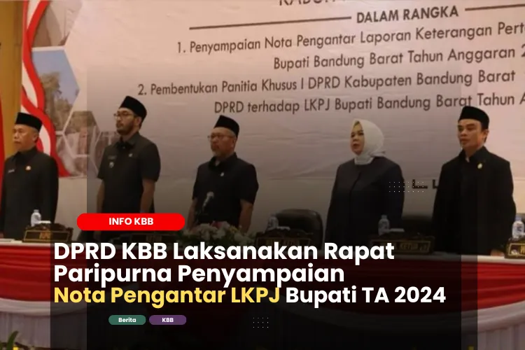 DPRD KBB Laksanakan Rapat Paripurna Penyampaian Nota Pengantar LKPJ
