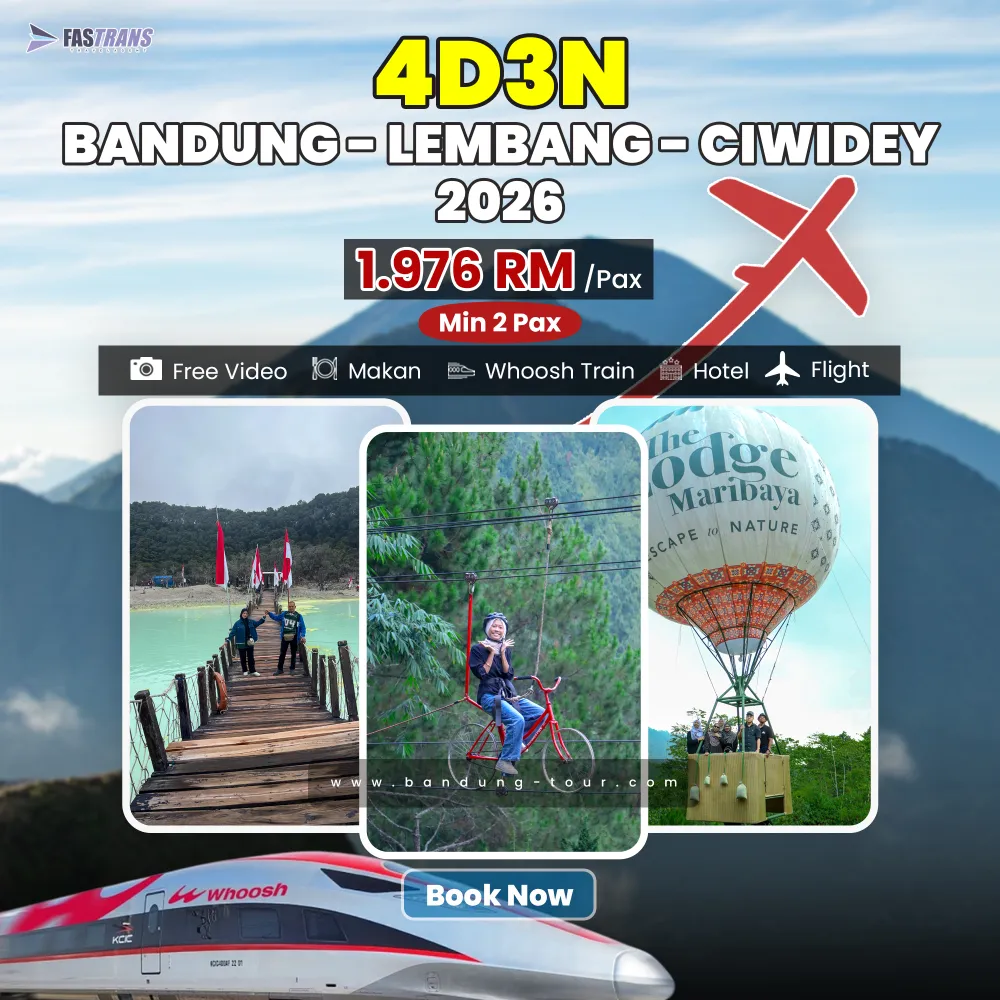 pakej trip melancong jakarta bandung 4h3m